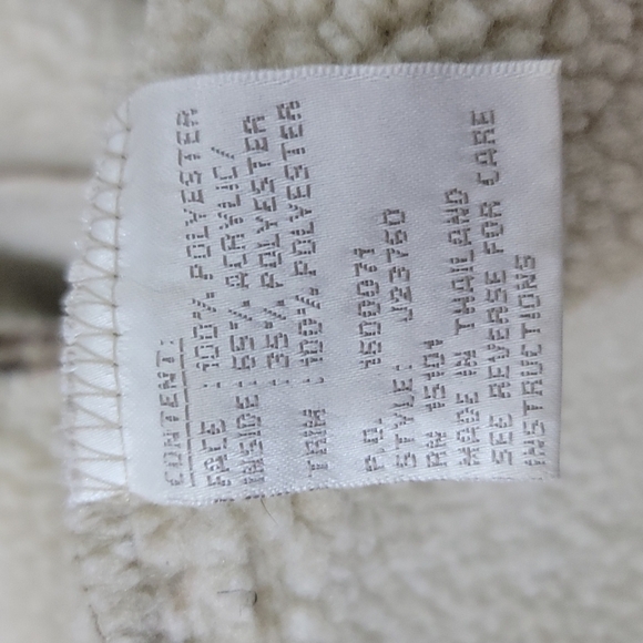 JONES new york brown fleece jacket with hoodie - Picture 6 of 6